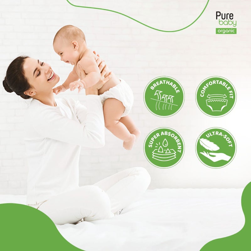 Pure Baby Eco Diaper Pants Junior with Organic Bamboo Core Size 5, 11-18 Kg 40 Count - Image 5